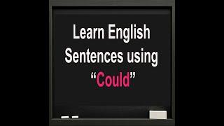 Learn English sentences using "Could" | "Could" in a sentences #english #learn #englishspeaking