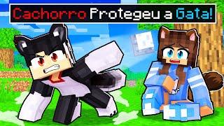 Um CACHORRO PROTEGEU uma GATA no Minecraft ◂Miika▸