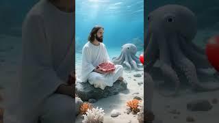 Jesus's Underwater Offering Takes a SHOCKING Turn! #faith #amen #heaven #godisgood