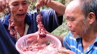 boiled fish intestines