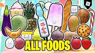 How to get ALL 85 FOODS in SECRET STAYCATION || Roblox