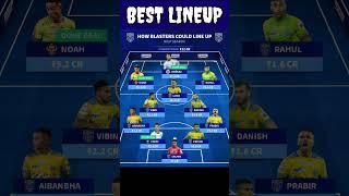 HERO ISL 2024/25 🟡KERALA BLASTERS FC NEW BEST STARTING 11 & LINEUPS 2024/25  #indiansuperleague