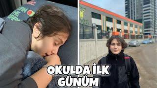 OKULUMDA İLK GÜNÜM VLOG !! GECE VE SABAH RUTİNİM