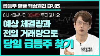 8시 40분부터 30분만 투자하세요. 급등주 잡을 수 있습니다.