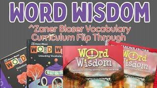 Zaner Bloser Word Wisdom Vocabulary FLIP THROUGH | Secular Homeschool Curriculum