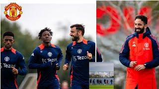 RUBEN AMORIM'S SECOND TRAINING | Bruno Fernandes RETURNS, Mainoo, Leny Yoro READY! CRAZY TACTICS! 