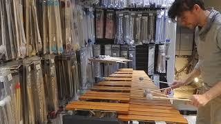 Quick demo of @kolbergpercussion Marimba mallets Solo1-4