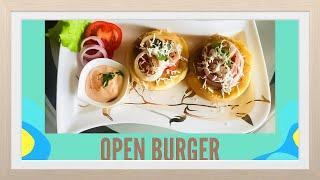 Open Burger recipe | Quick, Easy and Healthy Unique Burger Recipes