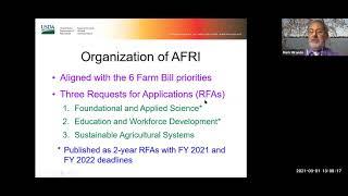 NIFA AFRI New Investigator Overview, Recorded March 1, 2021