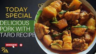 Request video Pork with taro recipe  Okka pan ga thongba @Chanu14099