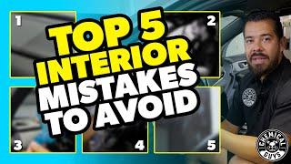 Avoid These 5 Car Interior Detailing Mistakes for a Flawless Finish