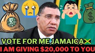 JLP giving $20,000to some Jamaicans. Don’t let them buy you out again. They Must GO