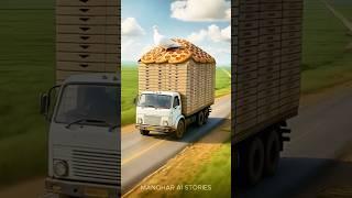Hungry Farmer Gets Surprise as Pigeon Brings a Full Pizza Truck #pigeon #farmer #ai