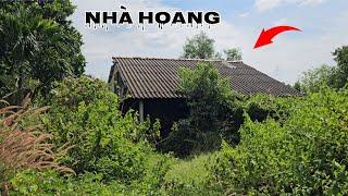 Bí ẩn ngôi nhà gỗ đen thui bị bỏ hoang sát bờ sông vàm cỏ