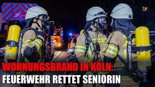 Wohnungsbrand an Weihnachten - Feuerwehr rettet Seniorin das Leben | 25.12.2024