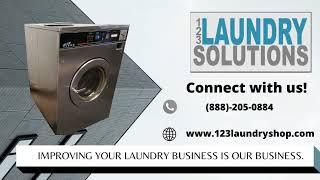 SPEED QUEEN 50 LBS FRONT LOAD WASHING MACHINE MODEL NO SC50EC2OU40001 SERIAL NO M1199158452