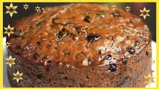 Super Moist Fruit Cake Recipe for Christmas /Simple and Easy Soaked Fruit Cake Recipe 4 Ingredient