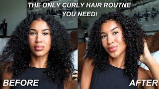 CURLY HAIR ROUTINE 2024: products, techniques for frizz-free defined curls!