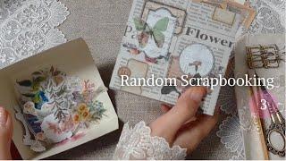 ASMR Scrapbooking using random supplies  No. 3 | Aesthetic Journaling | journal idea