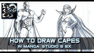 How to Draw Comic Book Style Capes - Narrated by Robert Marzullo