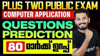 Plus Two Commerce Computer Application | Question Prediction 80 മാർക്ക് ഉറപ്പ് | Eduport