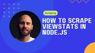 How to scrape ViewStats with Node.js