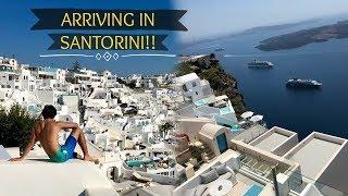 ARRIVING IN SANTORINI (GREECE)!! DAY ONE (INFINITY POOL CALDERA VIEW)