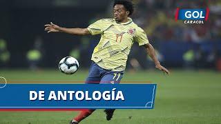 ¡Cuadrado, qué lujo! Magistral pase de rabona que acerca a Colombia al arco de Faríñez