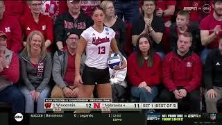 Wisconsin vs Nebraska ( Regional Semifinals ) | Women Volleyball Championships 2024