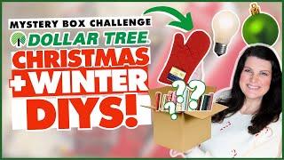 DIYs to make now for Christmas and use into Winter! | Dollar Tree Mystery Box Challenge 