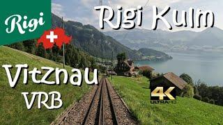 CAB RIDE 4K  Rigi Kulm Vitznau - Vitznau-Rigi-Bahn (VRB) - Switzerland - Schweizer - Suisse  CC82