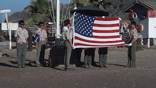 Troop 2 Flag Ceremony at Camp Emerald Bay 2014