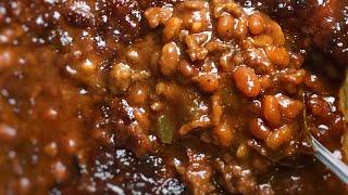 Southern style bbq baked beans!!!