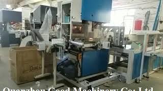 Automatic small bobbin paper hand towel band saw maxi roll cutting machine