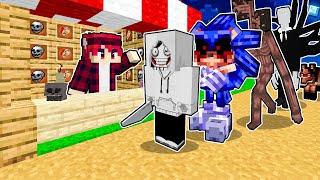 Hachi 24 Giờ Mở Cửa Hàng Creepypasta Trong Minecraft