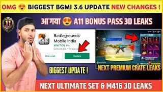 BIG UPDATE  Bgmi 3.6 Update | Next Premium Crate Bgmi & Pubg | A11 Bonus Pass | Next Ultimate Set