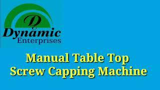 MANUAL TABLE TOP SCREW CAPPING MACHINE/Screw type caps pressing lock capping machine