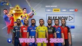 World Cricket championship 3 Unlocking NPL 2023 WCC3