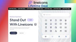 Lineicons Lifetime Deal - Icons Library for Designers and Developers