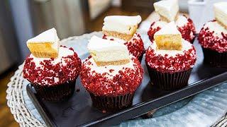 Dan Langan's Red Velvet Cakes with Mini-NY Cheesecakes - Home & Family