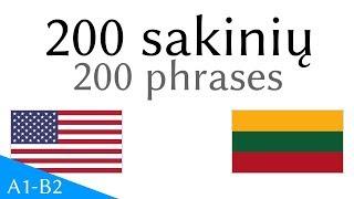 200 sakinių - Anglų kalba - Lietuvių kalba