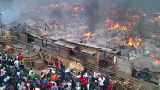 Breaking: Fire Destroys Thousands Shops At Kantamanto Market