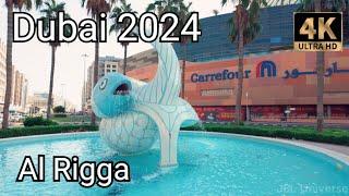 Dubai 4K Al Rigga Dubai Walking Tour 2024 