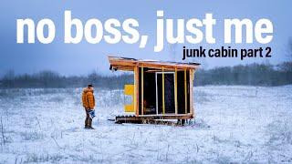 Father and Daughter Build a $143 Junk Cabin - PART 2: Winter Is Coming