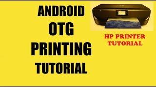 How To Print from any Android Device via USB Cable, OTG printing Tutorial review.