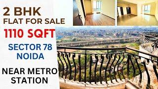 2Bhk 1110 Sqft | Brand New Flat Highrise Society | Metro Facing | Full Day Sunlight | Only 83L Noida