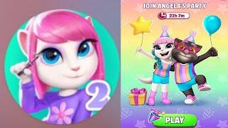 My Talking Angela 2 New update Christmas 2024 Join Angela's Party of Tom event New outfit unlocked