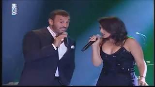 ‫كاظم الساهر + كريستين - أغازلك | مهرجان إهدنيات 2016
