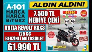 7.500 TL HEDİYE ÇEKİ VOLTA REVOLT RSX3 125 CC BENZİNLİ MOTOSİKLET 19 ARALIK A101'DE İNCELEME YORUM