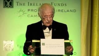 Seamus Heaney recipient of The American Ireland Fund AWB Vincent Literary Award 2012